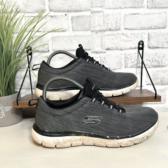 Skechers Gray Flex Fit Sneakers Size 9 - Picture 3 of 6